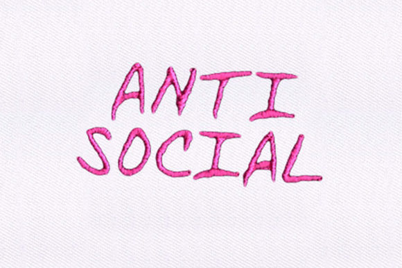 Anti Social Text: A Bold Addition to Your Embroidery Line