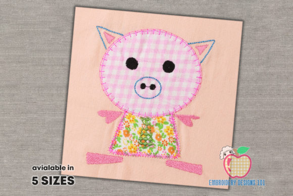 Charming Cute Pig Cartoon Applique Review