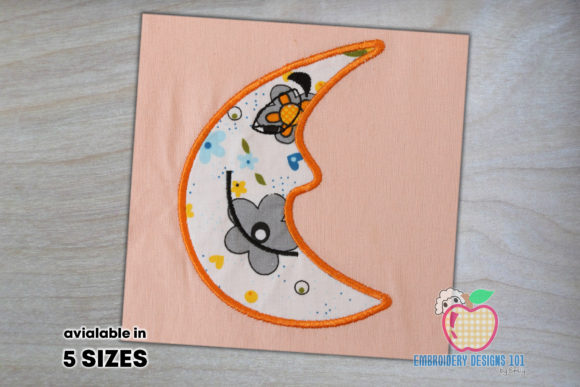 Charming Moon Applique Pattern for Gifts