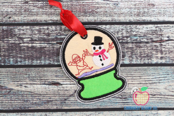 Charming Snowman and Santa in Snowglobe