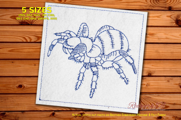 Creepy Mygalomorphae Spider Redwork Review