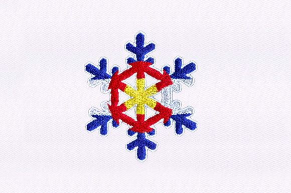 Elegant Snowflake Design for Winter Embroidery