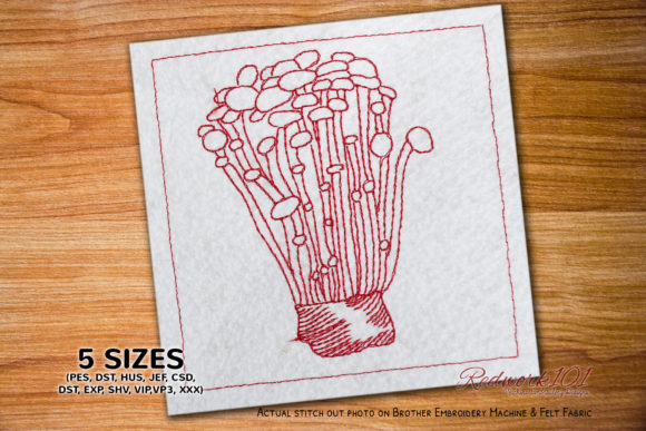 Enoki Mushroom Lineart: A Versatile Design
