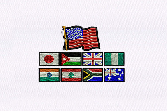 Europe Countries Flags: A Versatile Embroidery Design