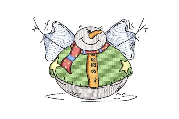 Fat Round Snowman: A Charming Addition to Your Embroidery Projects