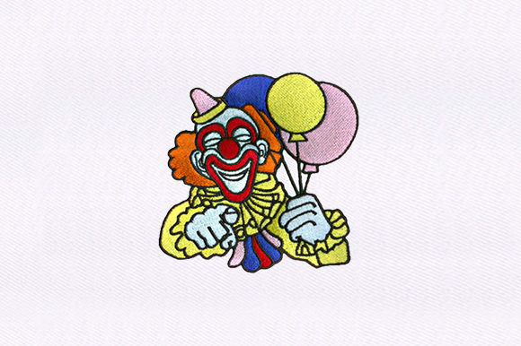 Friendly Clown: A Charming Addition to Your Embroidery Collection