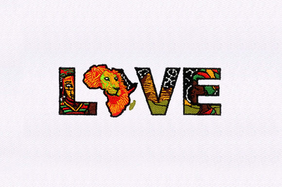 Love for Africa: A Beautiful Embroidery Design
