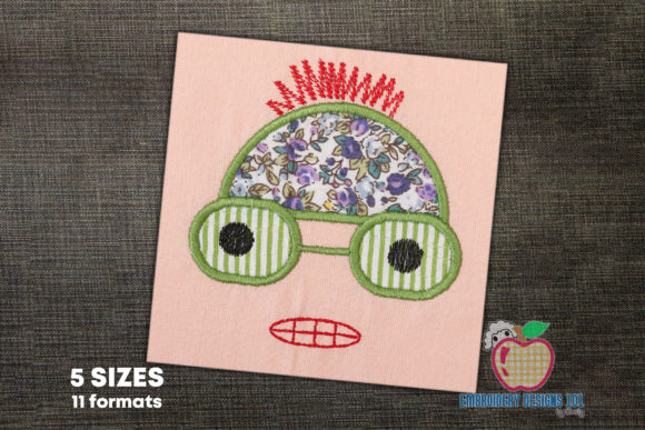 Mini Face Cartoon Applique: A Charming Addition