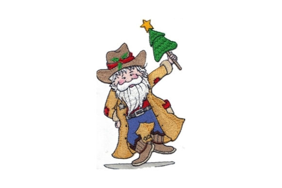 Sassy Cowboy Santa: A Festive Design Review