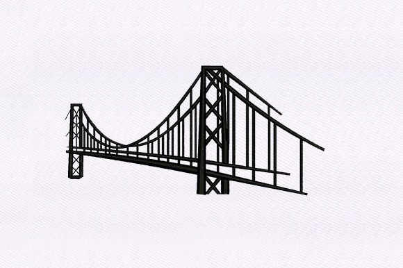 Suspended Bridge: A Standout Embroidery Design